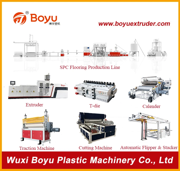 Waterproof Rigid Core Unilin Click PVC Spc Vinyl Plank Flooring Production Line