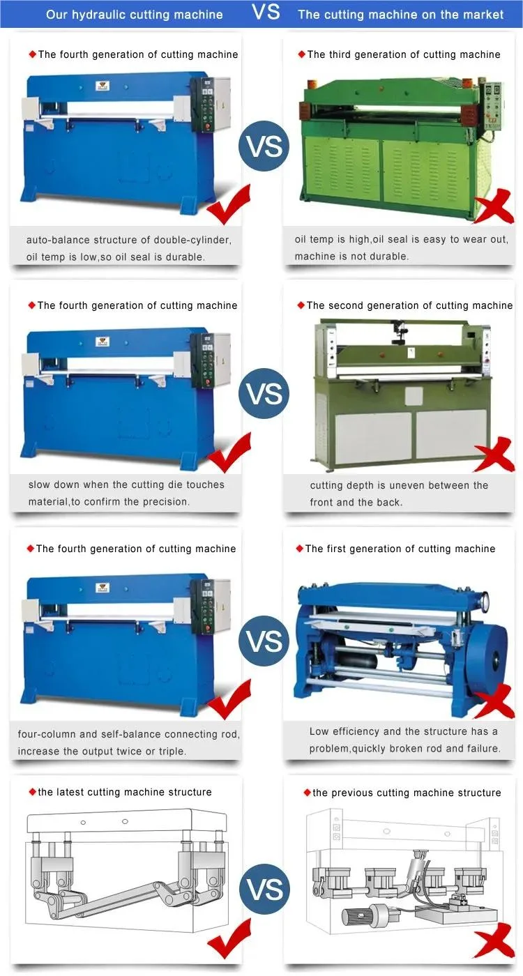 Xclp3 Series Auto-Feeding Precise Hydraulic Four-Column Plane Die Cutting Machine Nould Cutting Machine