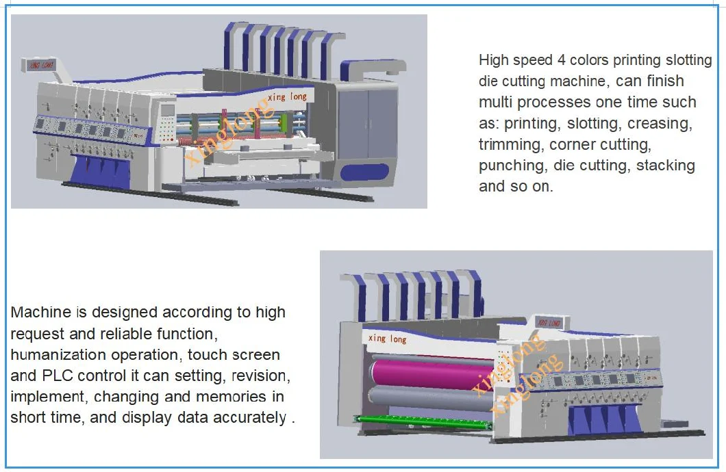 Corrugated Box Making Machine Carton Printing Slotting Die Cutting Machinery Flexo Printing Machine