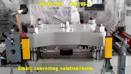 Roll Adhesive Label Automatic Die Cutting Hot Stamping Machine